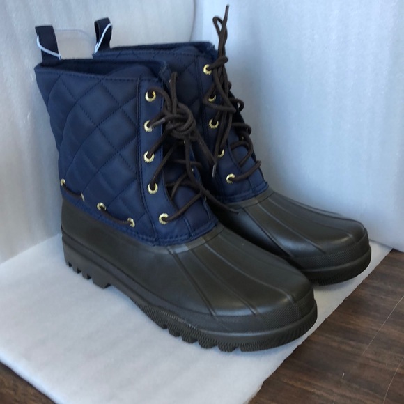 NIB Women’s Sperry Gosling Duck Boot Navy - Picture 3 of 8